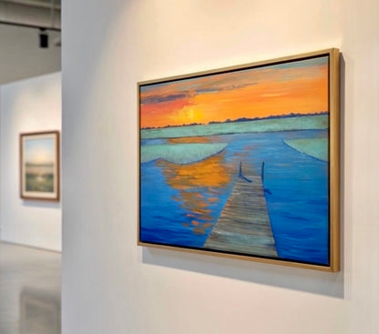 Currently on Exhibit  -  Last Light on the Marsh