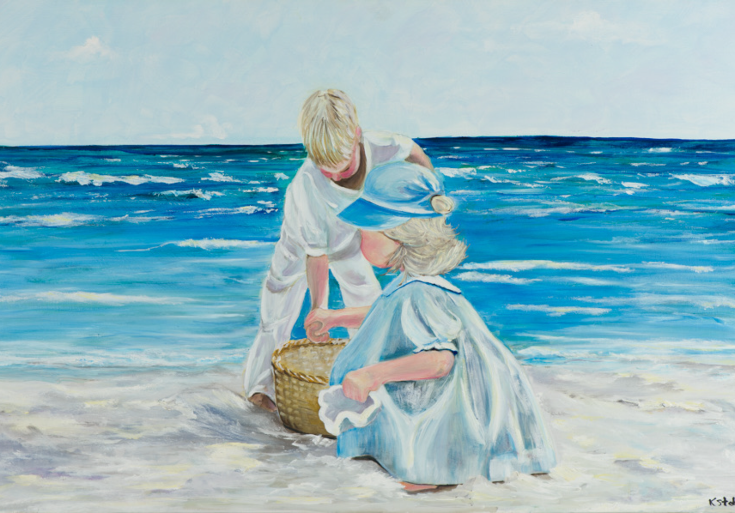 Beach Day Treasures Giclee
