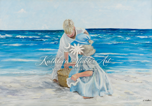 Beach Day Treasures Giclee