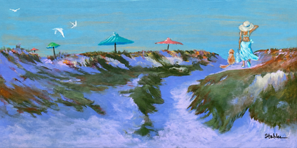 Crossing the Dunes in the Late Afternoon