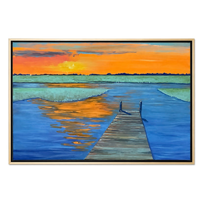 Currently on Exhibit  -  Last Light on the Marsh